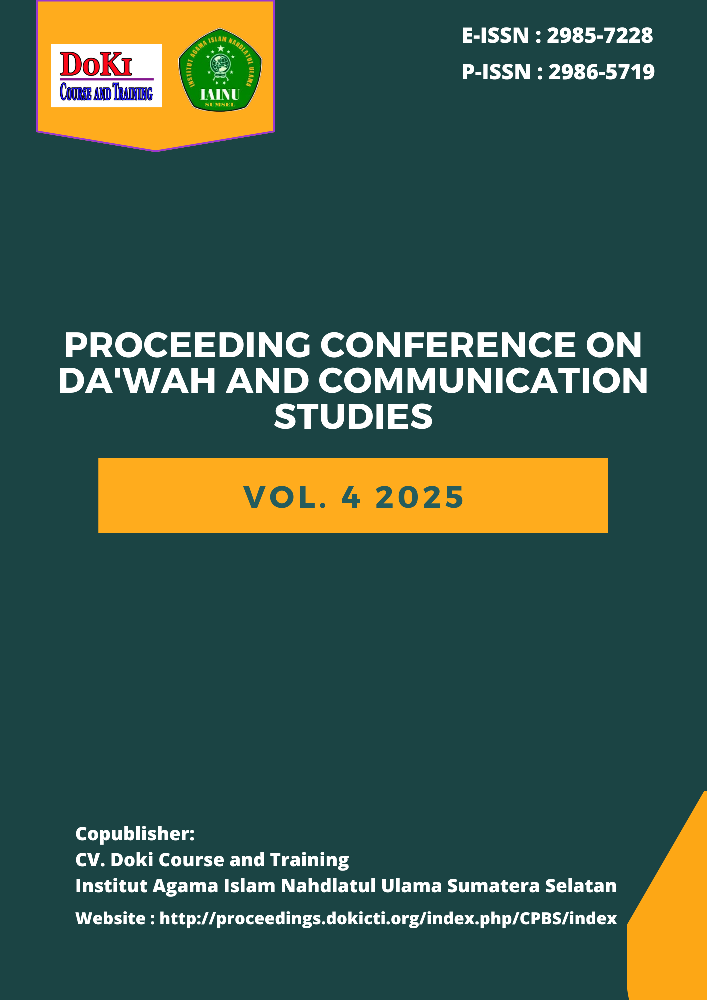 					View Vol. 4 (2025): Proceeding Conference On Da'wah and Communication Studies
				
