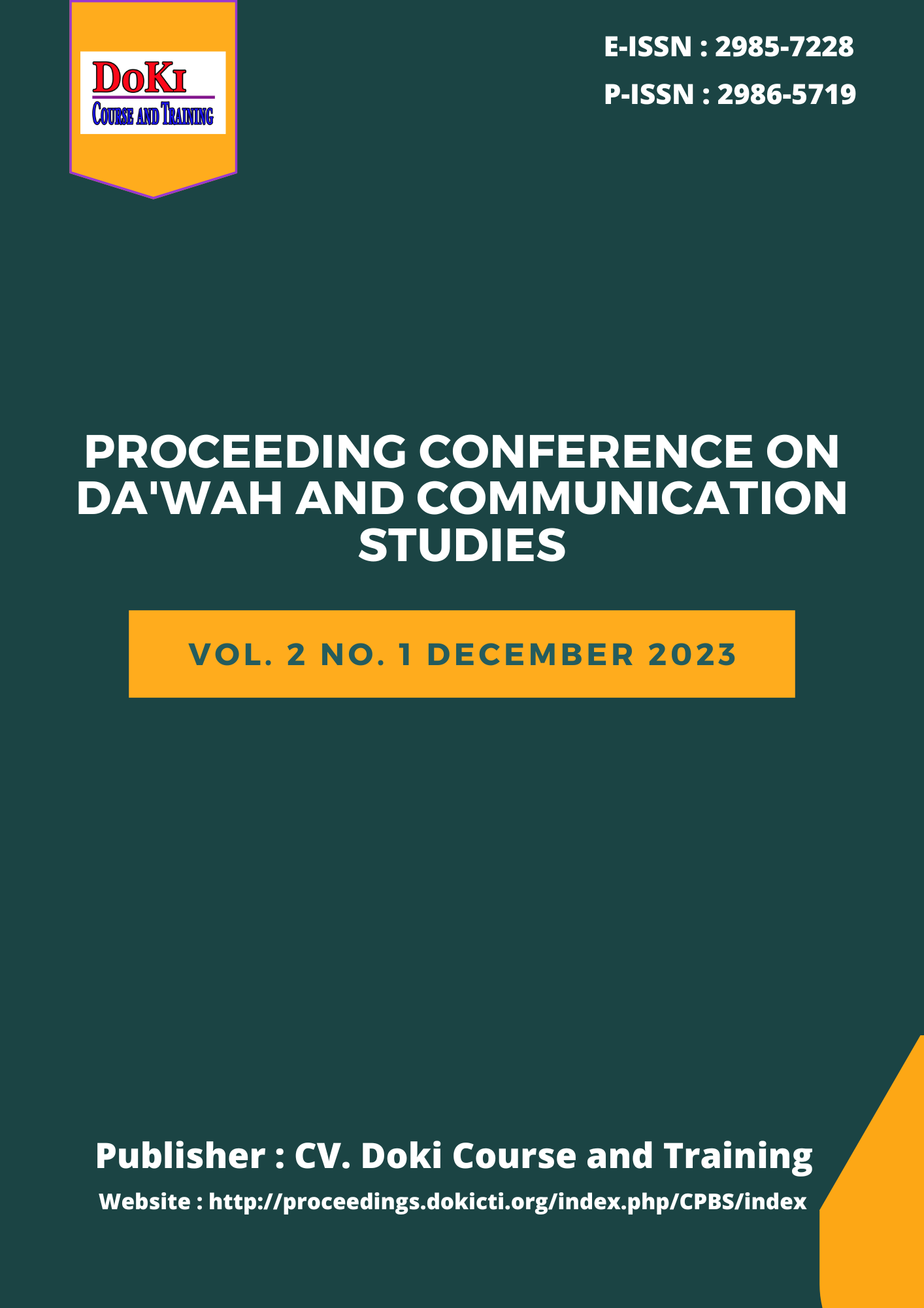					View Vol. 2 (2023): Proceeding Conference On Da'wah and Communication Studies
				