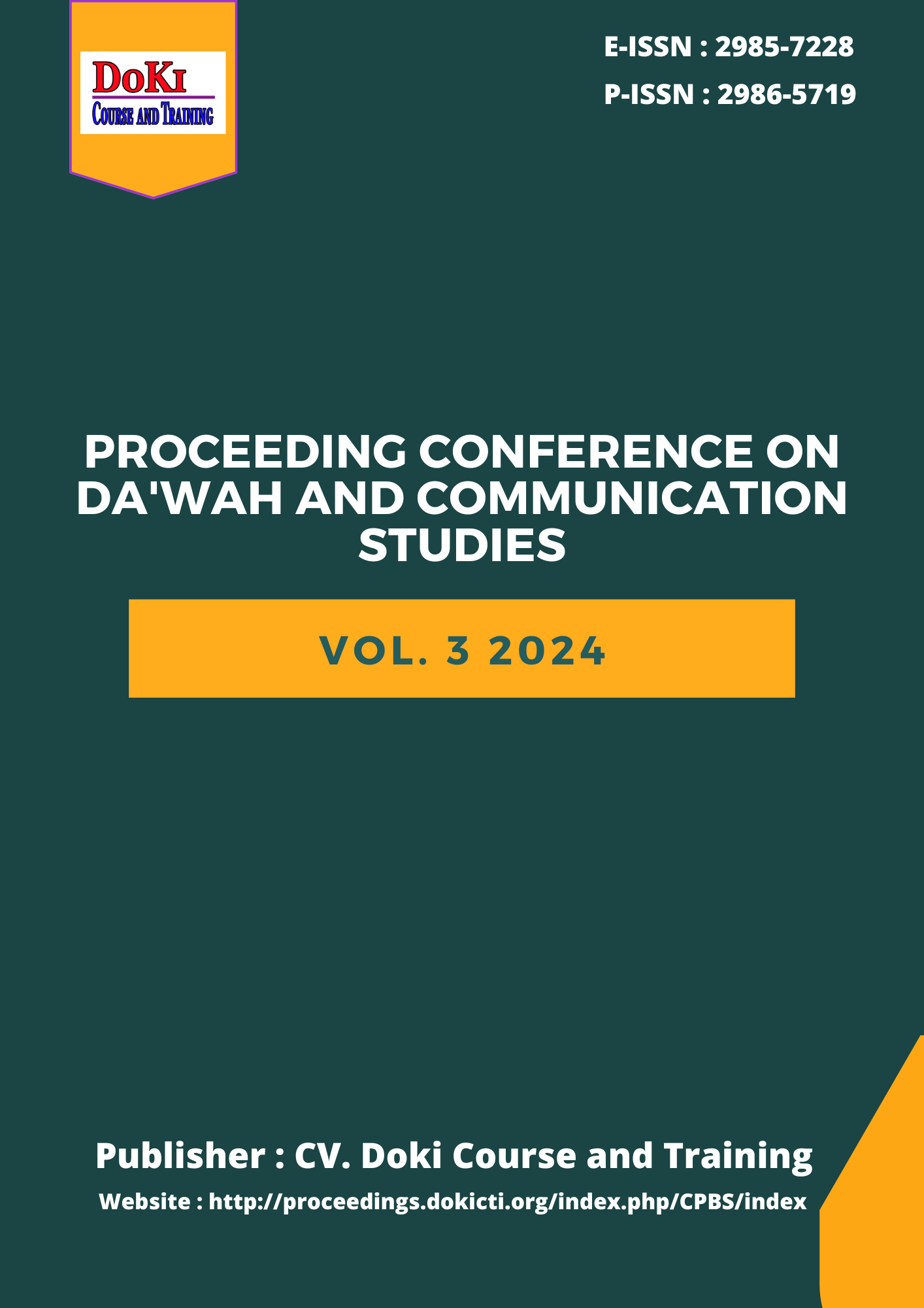 					View Vol. 3 (2024): Proceeding Conference On Da'wah and Communication Studies
				